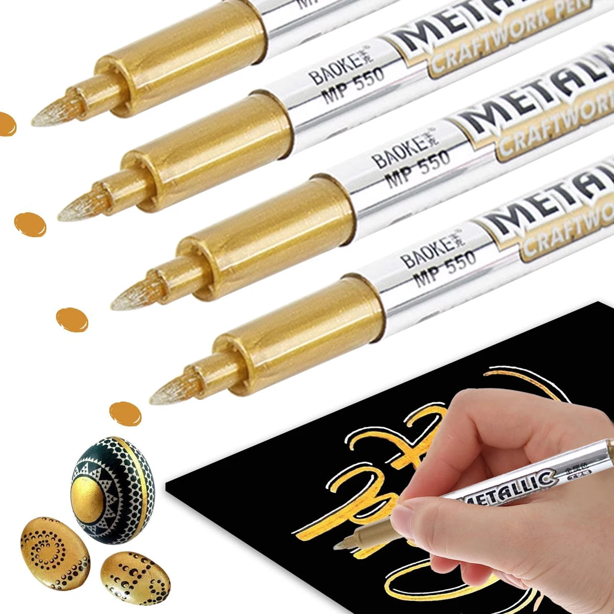 Marker Pen Gold Silver for Greeting Card Title DIY Album Craft Pen Student Art Student Special Pen Stationery