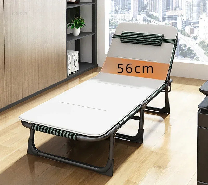 Modern Metal Folding Bed For Camping Portable Small Flat Beds With Pillows Luxury Design Folding Beds For Office