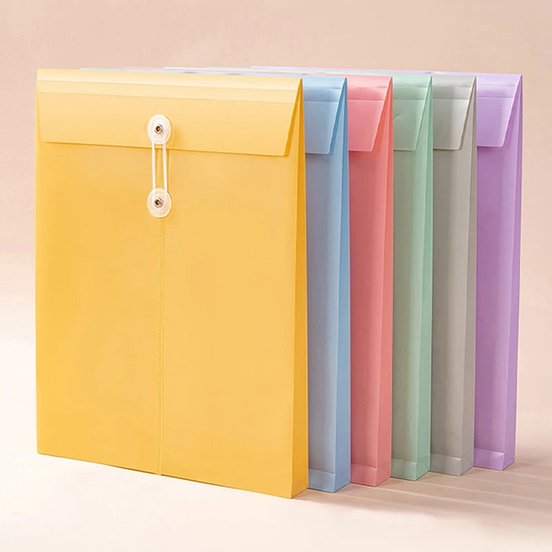 1pc Document Organiser A4 PP File Folder Paper Organizer Large Envelopes A4 File Organizer Large Capacity Waterproof Contract