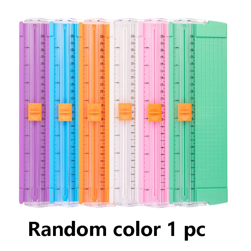 1pc Creative interchangeable knife head mini paper cutter, manual paper cutter, manual ledger diy manual paper cutter