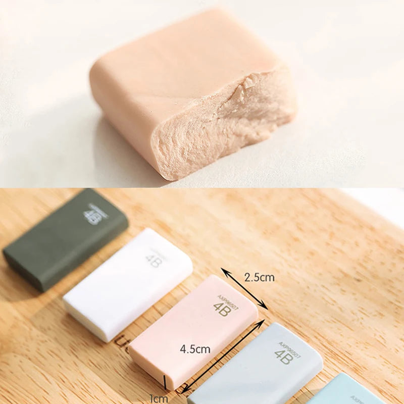 1pcs 4B Art Eraser Korean Stationery Sketch Pencil Eraser Clean Rubber Erasers for Students Office School Supplies Random Color