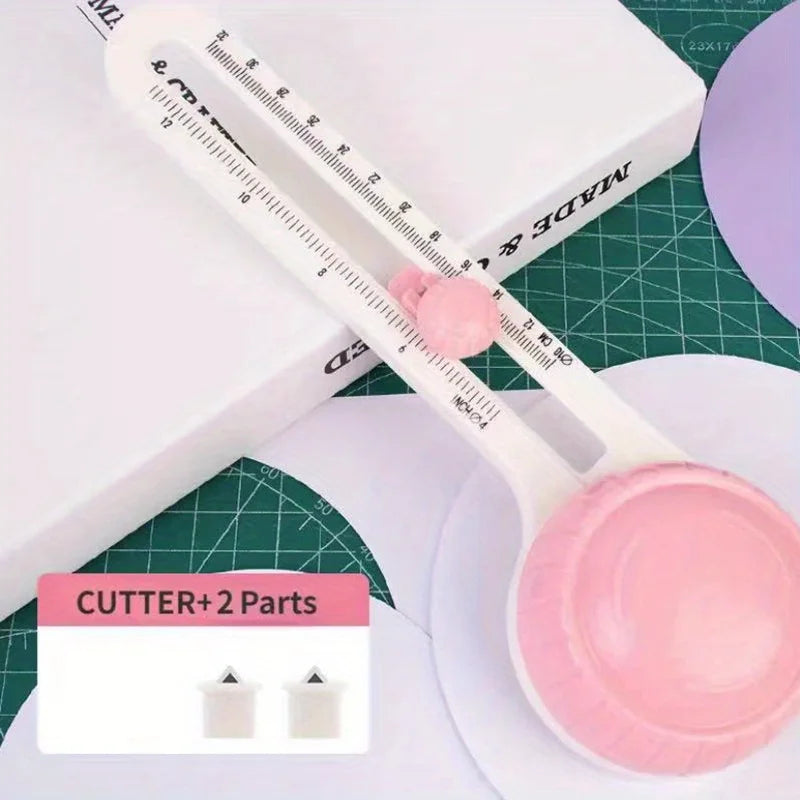 1pc Circular Paper Cutter Scrapbook Cards Circle Shape Cutter DIY Round Cutting Knife 360 Rotary Circle Cutter