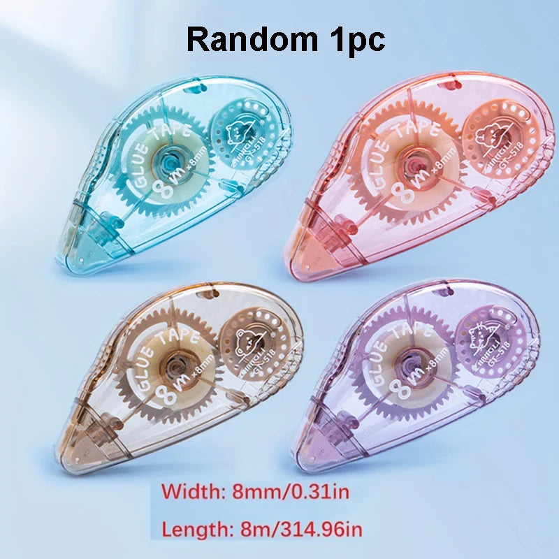 1pc 8M*8mm Double-Sided Adhesive Dots Glue Tape, Acid Free & Archival-Safe, Adhesive Tape Dispenser For Crafts And Scrapbooking