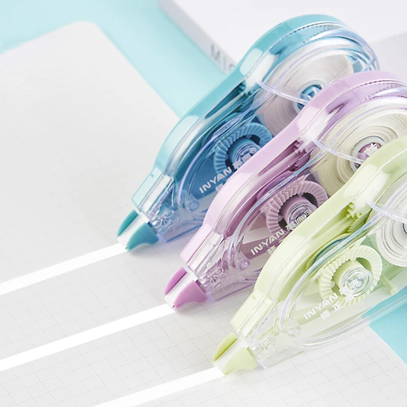1 pc Large Capacity Correction Tape, Suitable for School, Office, and Home Use - PET Material