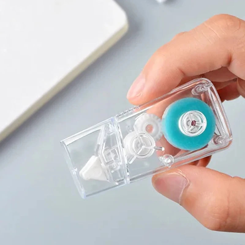 1Pc Creative 5mm*5m Mini Transparent Dot Double Sided Tape Roller Adhesive Glue Dispenser School Office Stationery Accessories