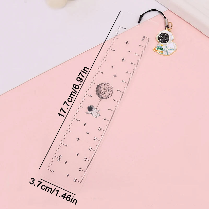 1Pc Soft Ruler 15cm Flexible Ruler Transparent Creative Stationery Rule School Supply Student stationery ruler Folding ruler