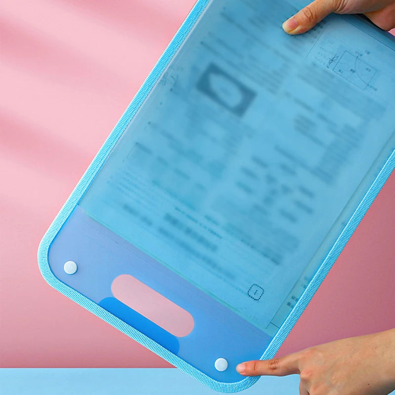 1pc 13 Pocket File Folders Portable A4 Letter Size Macaron Color Accordian Document Organizer for Classroom Office Home Storage