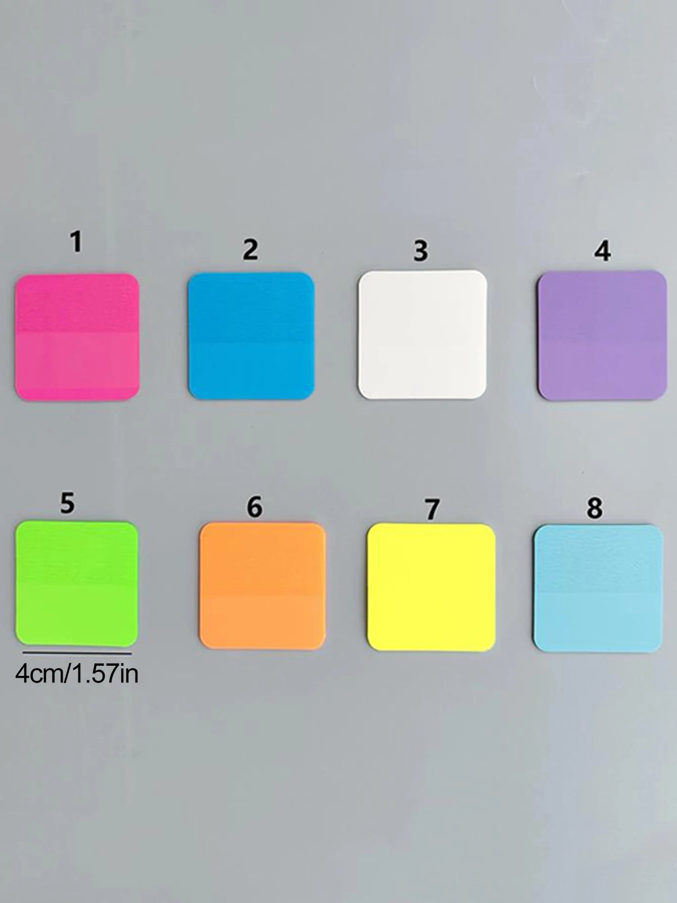 8 Colors 160 Sheets Transparent Sticky Note Memo Pad Scrapes Stickers Waterproof Clear Notepad School Stationery Office Supplies