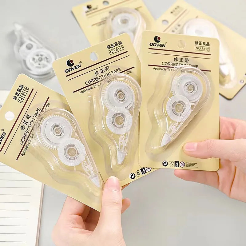 1 PC Large Capacity Transparent Correction Tape Simple Portable Student School Exam Office Stationery Supplies