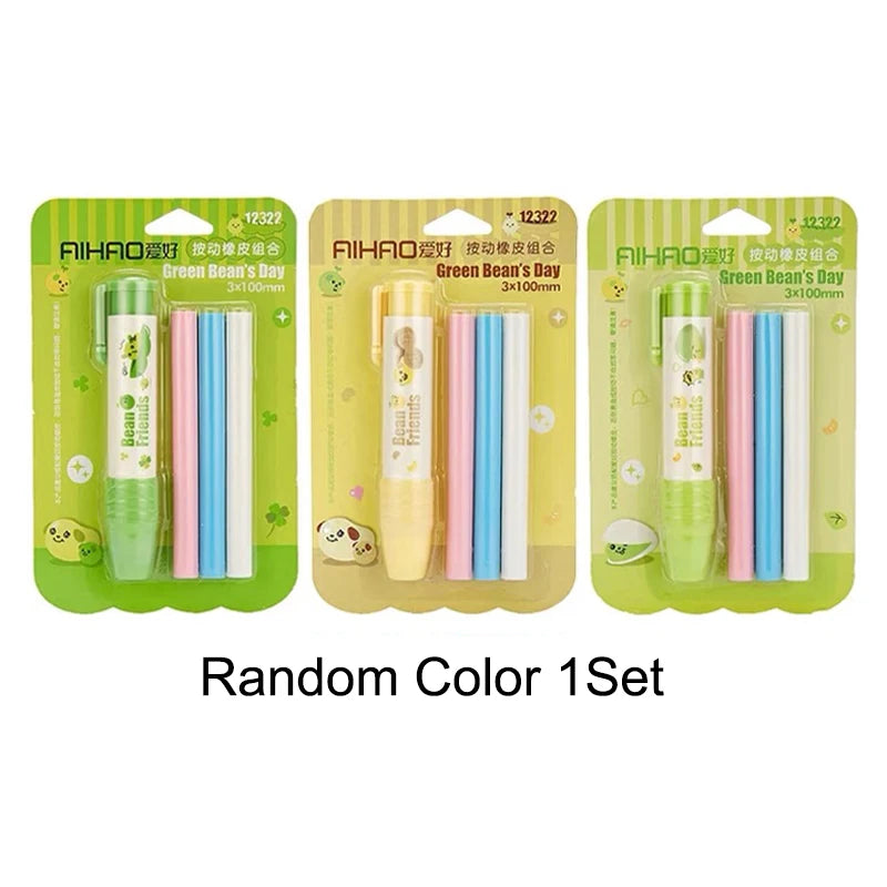 Creative with Replaceable Core Push-out Eraser Push-out Type Retractable Pencil Wiping Tool Correction Tool Home/Office