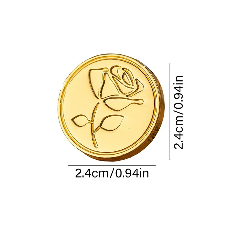 1Pc DIY Art Seal Head Wax Seal Stamp Head for Wood Stamp Kits Invitation Envelope Decorative for Packaging Scrapbooking