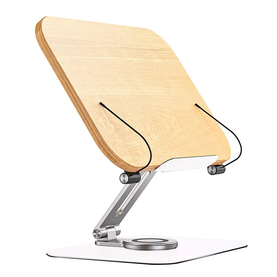 Foldable Reading Book Stand 360 Rotating Multifunctional Laptop Tablet Holder Adjustable Bracket Holder Acrylic for 14-17.3 inch