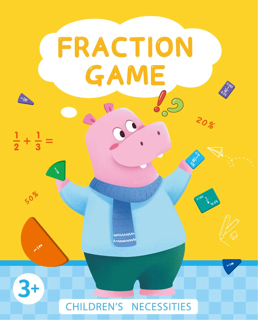 Magnetic Fraction Learning Base Lower Grade Math Nuclear Denominator Operation Cognitive Calculation Mathematics Teaching Tools