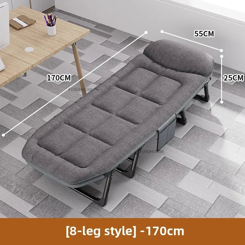 Office Single Recliner Simple Portable Lunch Break Folding Beds Modern Bedroom Furniture Creative Home Hospital Accompanying Bed