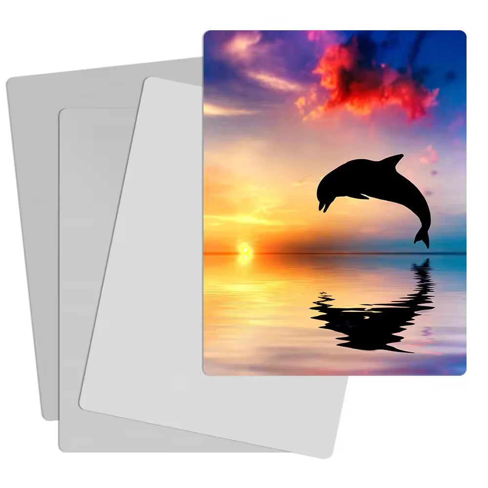 25Pcs/lot Sublimation Blanks A4 Size 8x12 Inches Sublimation Aluminum Metal Plate/Sheet For Custom Use