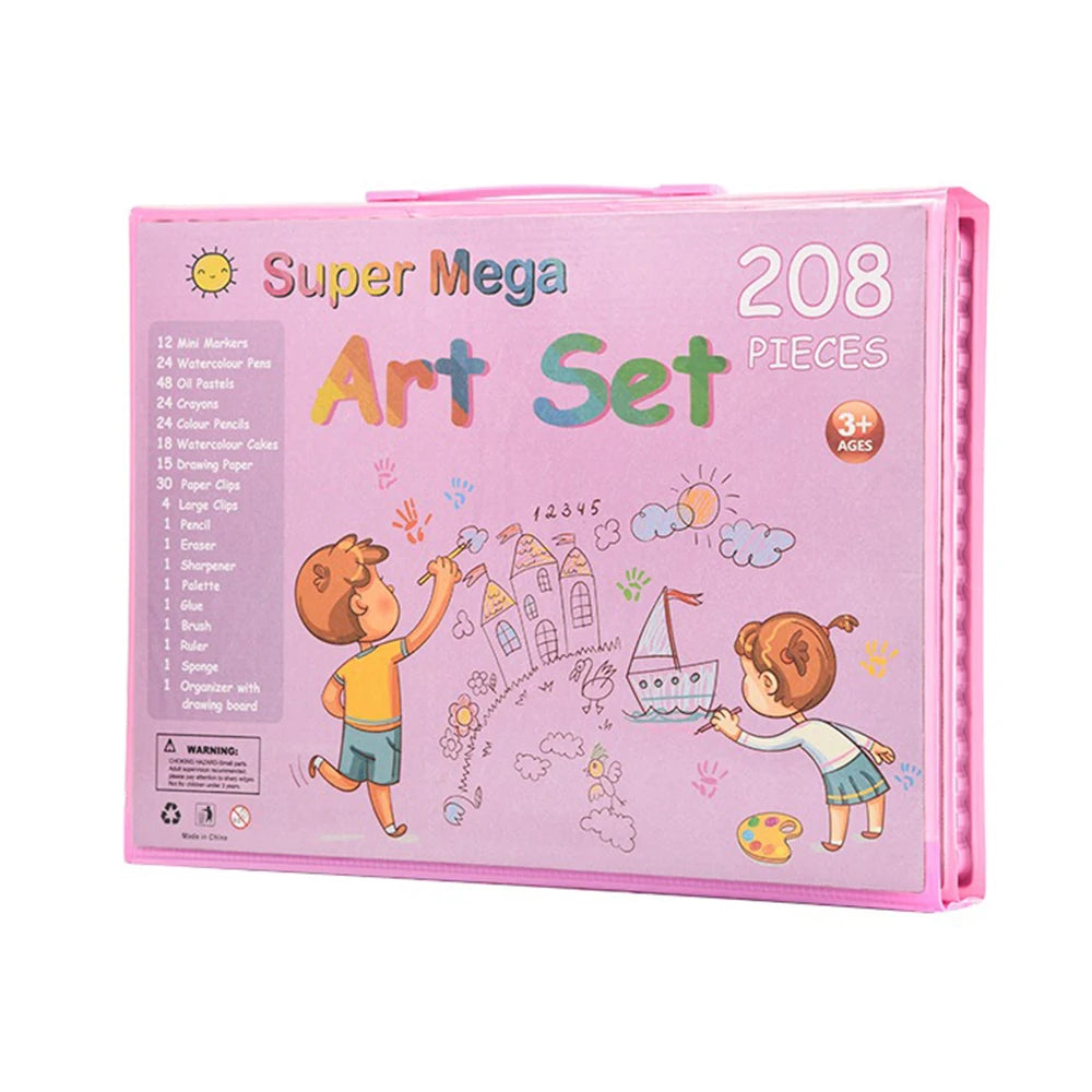 208 Pieces Set Watercolor Pen Set For Paintings Including Some Random Colored Tools Art Supplies For Sketching Artistic Gift
