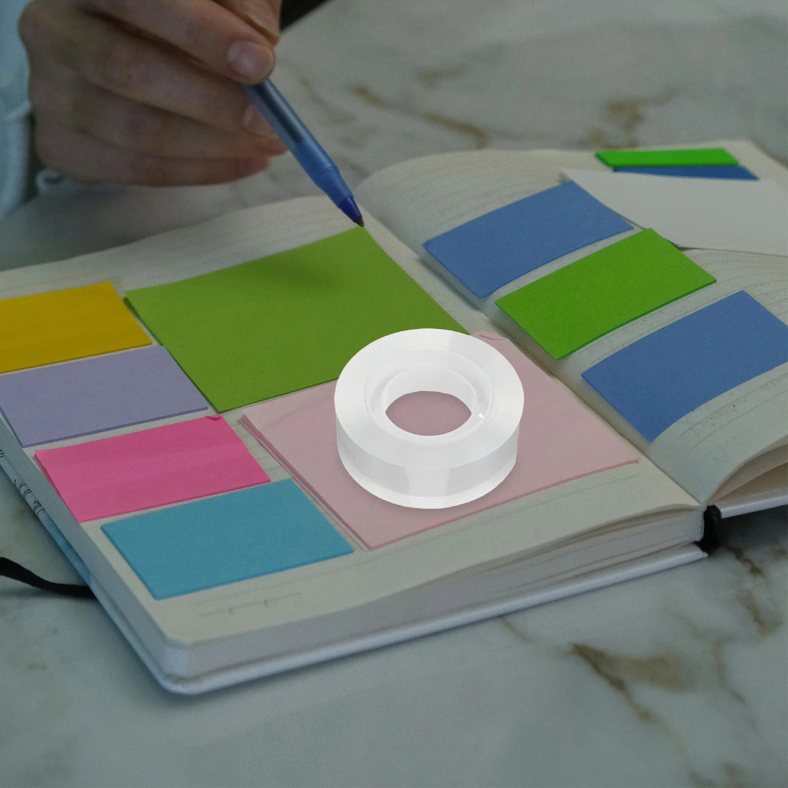 48 Rolls Clear Transparent Adhesive Tape Repair Tape for Home Office School Correction Clear Adhesive Refills